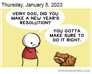 Veiny Dog’s New Year’s Resolution