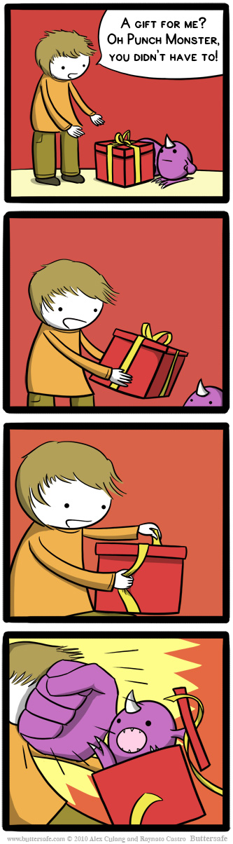 Punch Monster and the Thoughtful Gift