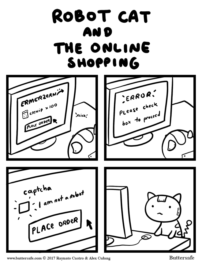 Robot Cat and the Online Shopping