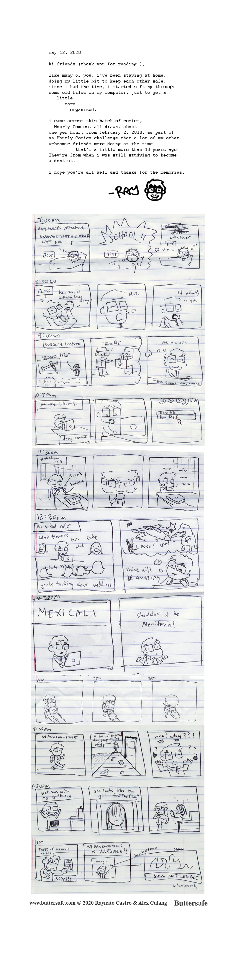 From the Buttersafe Attic: Hourly Comics, February 2, 2010