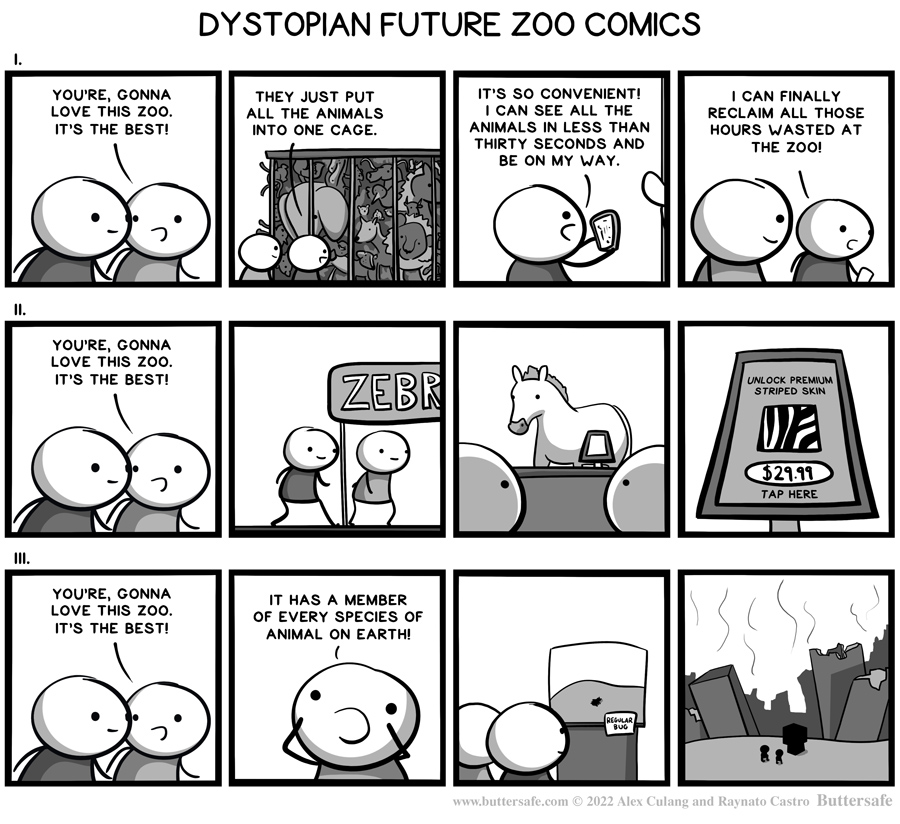 Dystopian Future Zoo Comics